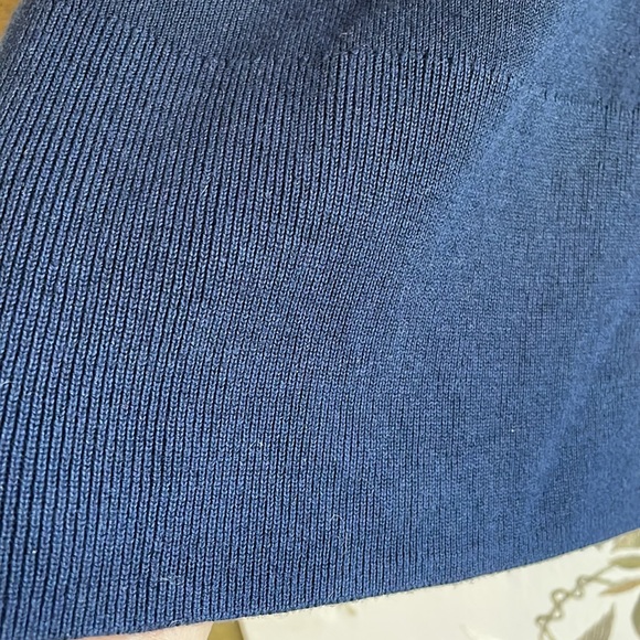 TALBOTS top XL bell sleeve blue - Picture 5 of 8